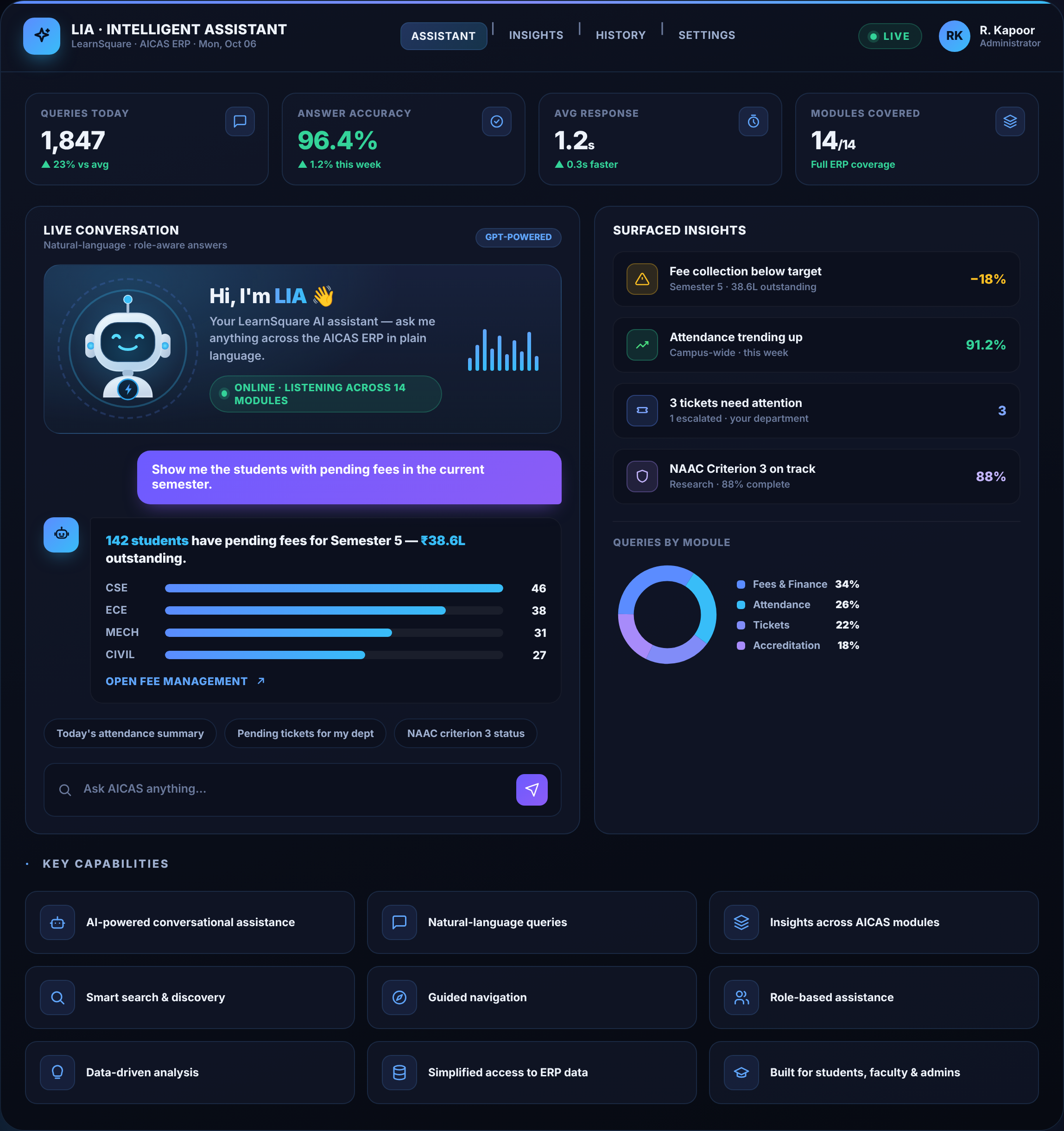 LIA Intelligent Assistant